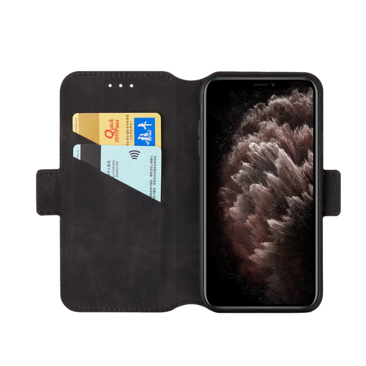 For iPhone 11 Pro Retro Frosted Oil Side Horizontal Flip Casewith Holder & Card Slots
