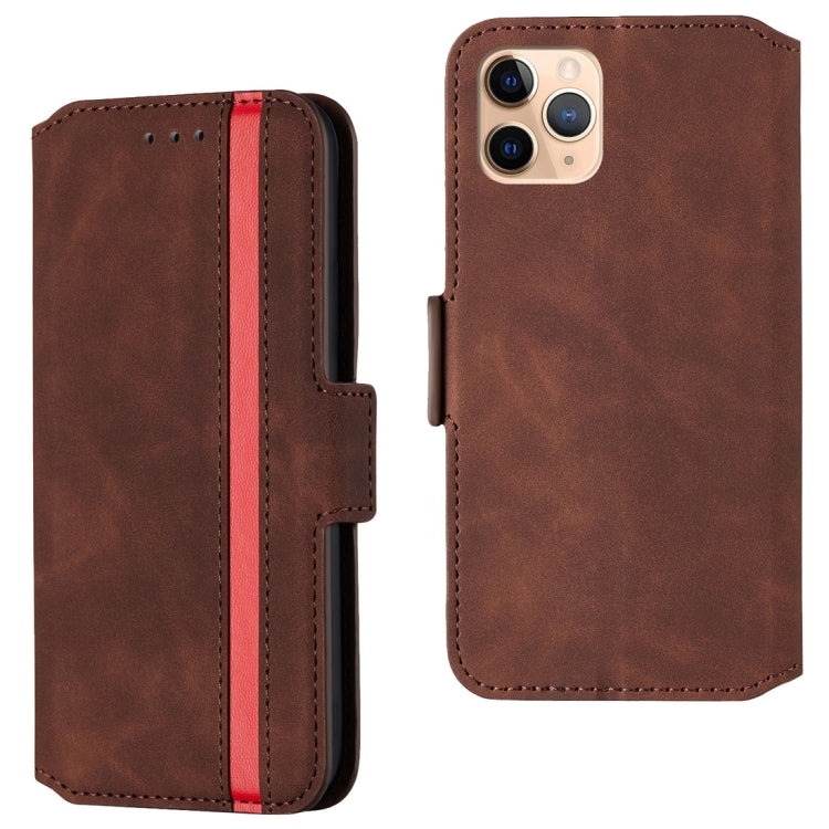 For iPhone 11 Pro Retro Frosted Oil Side Horizontal Flip Casewith Holder & Card Slots