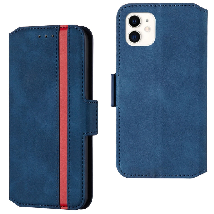 For iPhone 11 Retro Frosted Oil Side Horizontal Flip Case with Holder & Card Slots