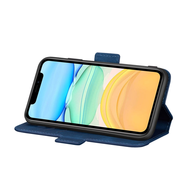 For iPhone 11 Retro Frosted Oil Side Horizontal Flip Case with Holder & Card Slots