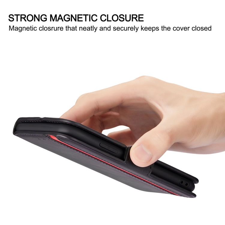 For iPhone 11 Retro Frosted Oil Side Horizontal Flip Case with Holder & Card Slots