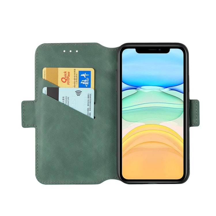For iPhone 11 Retro Frosted Oil Side Horizontal Flip Case with Holder & Card Slots