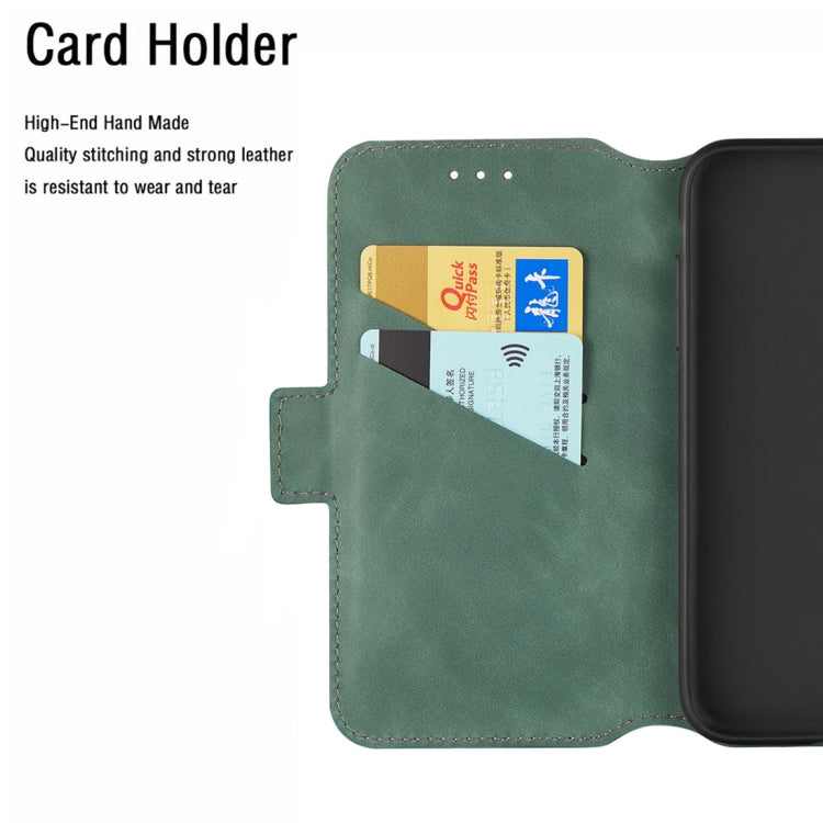 For iPhone 11 Retro Frosted Oil Side Horizontal Flip Case with Holder & Card Slots