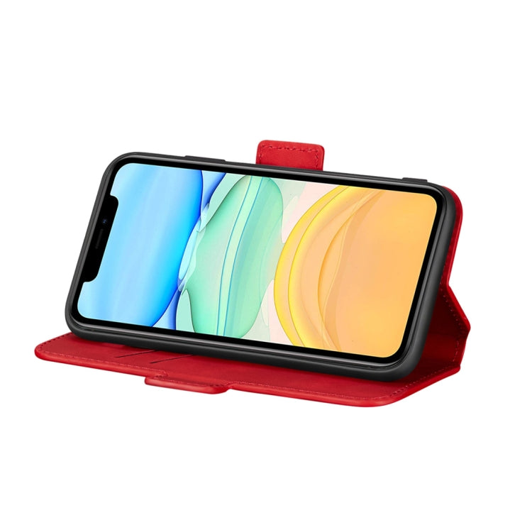 For iPhone 11 Retro Frosted Oil Side Horizontal Flip Case with Holder & Card Slots