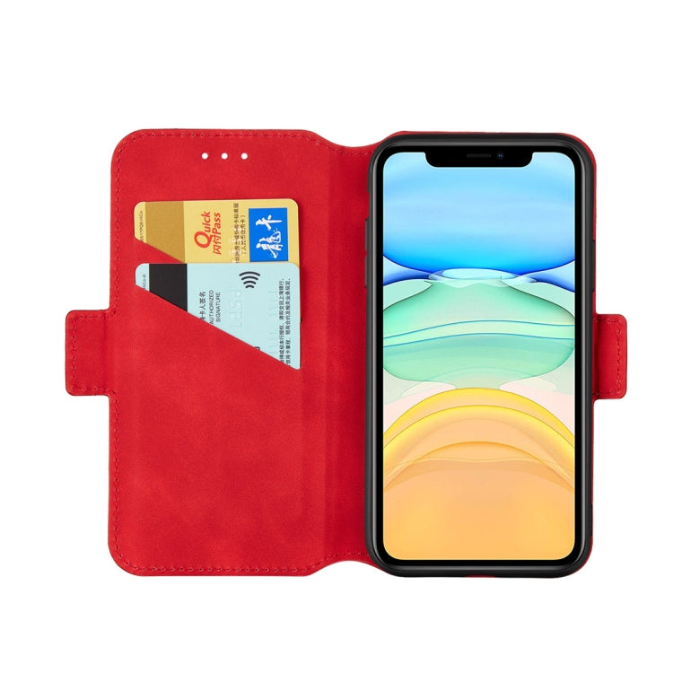 For iPhone 11 Retro Frosted Oil Side Horizontal Flip Case with Holder & Card Slots