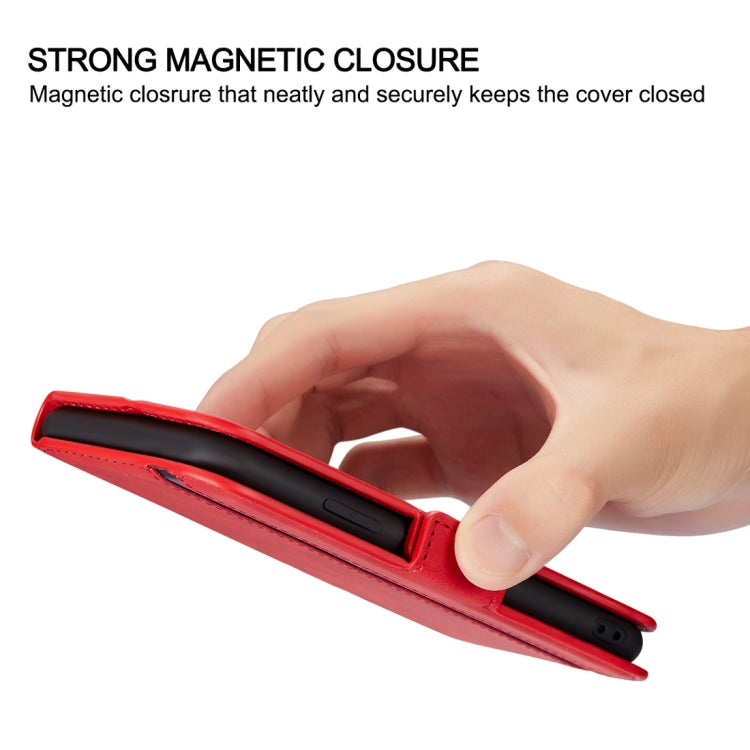 For iPhone 11 Retro Frosted Oil Side Horizontal Flip Case with Holder & Card Slots