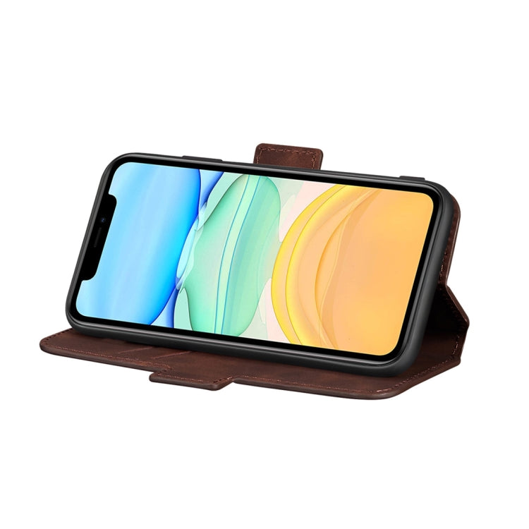 For iPhone 11 Retro Frosted Oil Side Horizontal Flip Case with Holder & Card Slots