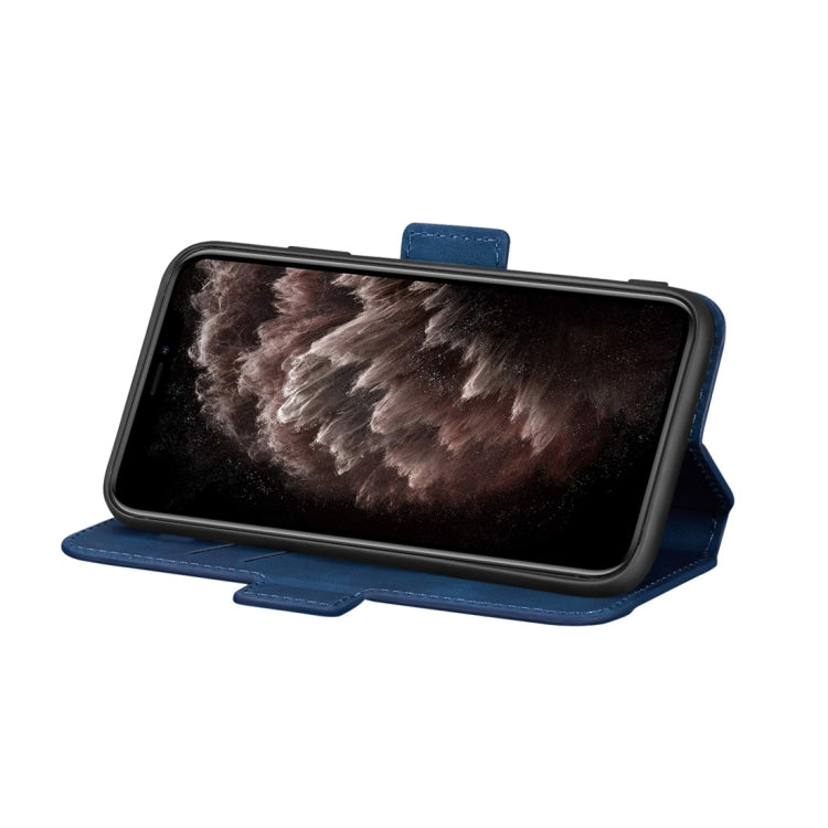 For iPhone 11 Pro Max Retro Frosted Oil Side Horizontal Flip Case with Holder & Card Slots