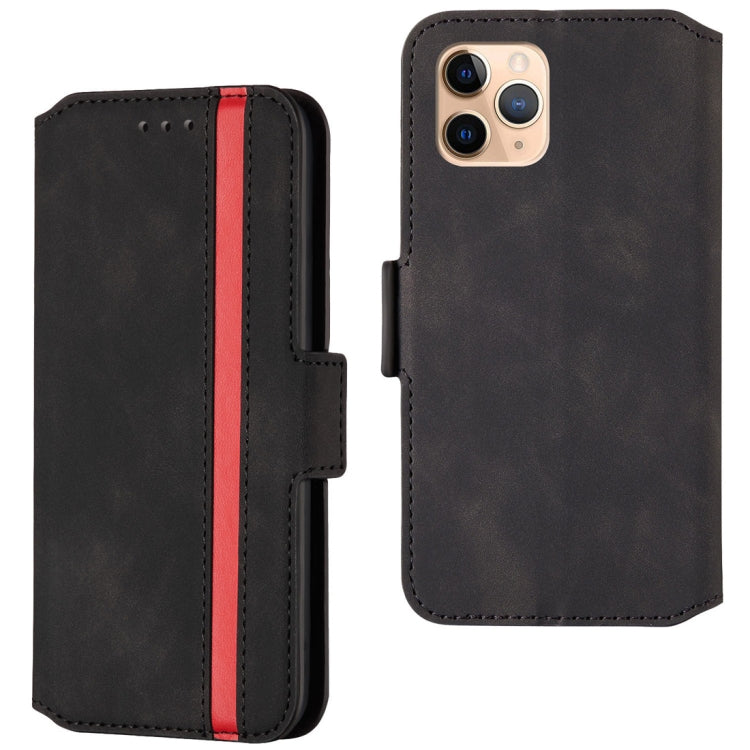 For iPhone 11 Pro Max Retro Frosted Oil Side Horizontal Flip Case with Holder & Card Slots