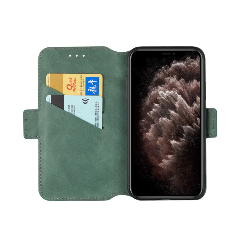 For iPhone 11 Pro Max Retro Frosted Oil Side Horizontal Flip Case with Holder & Card Slots