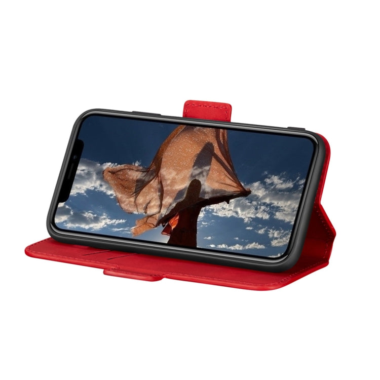For iPhone X / XS Retro Frosted Oil Side Horizontal Flip Case with Holder & Card Slots