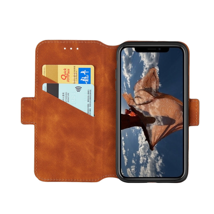 For iPhone XS Max Retro Frosted Oil Side Horizontal Flip Case with Holder & Card Slots