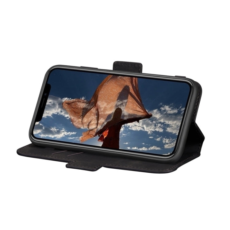 For iPhone XS Max Retro Frosted Oil Side Horizontal Flip Case with Holder & Card Slots