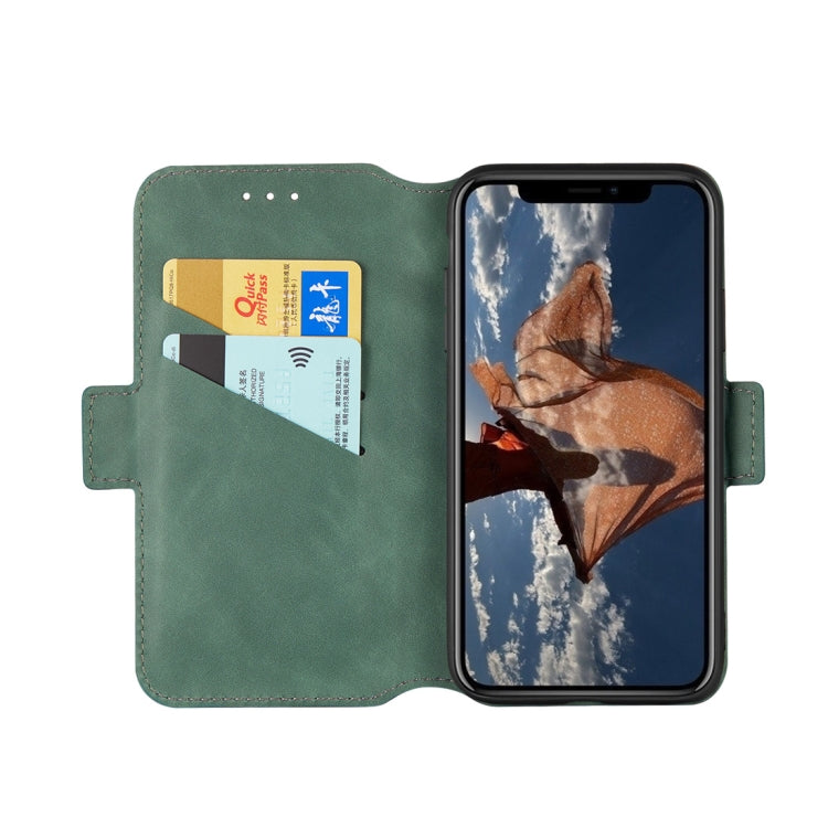 For iPhone XS Max Retro Frosted Oil Side Horizontal Flip Case with Holder & Card Slots