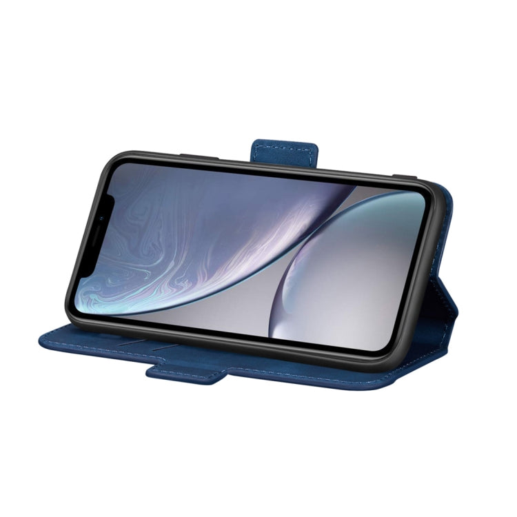 For iPhone XR Retro Frosted Oil Side Horizontal Flip Case with Holder & Card Slots