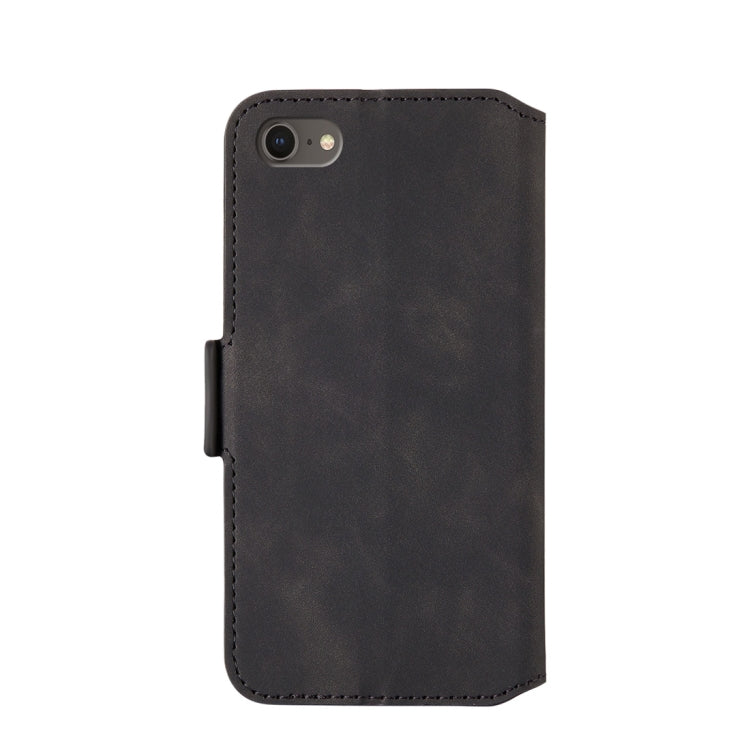 For iPhone SE 2020 & 8 & 7 Retro Frosted Oil Side Horizontal Flip Case with Holder & Card Slots