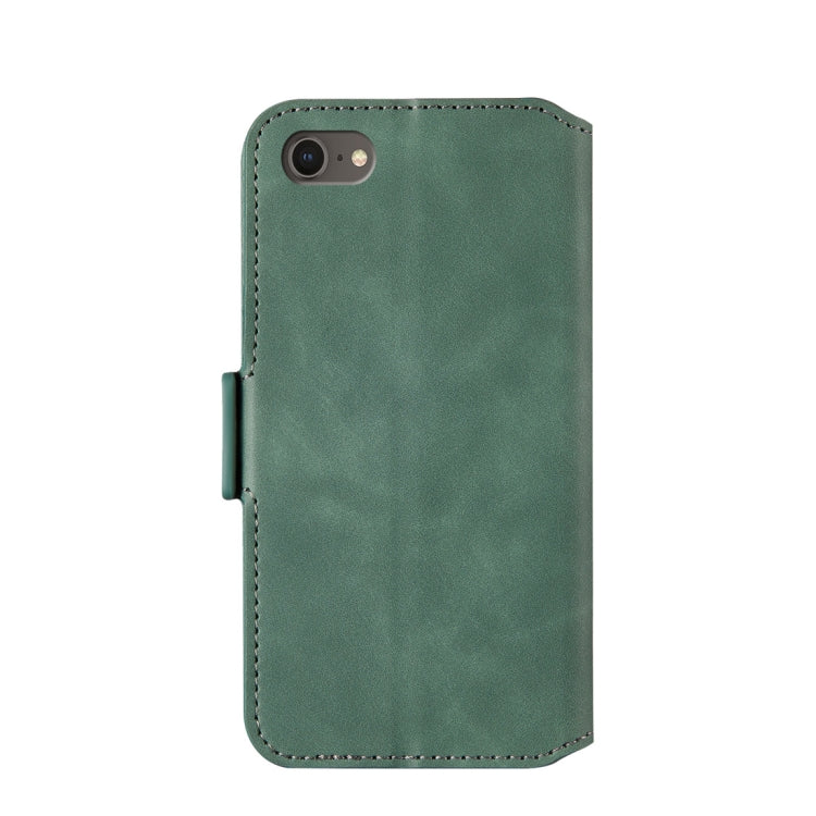 For iPhone SE 2020 & 8 & 7 Retro Frosted Oil Side Horizontal Flip Case with Holder & Card Slots
