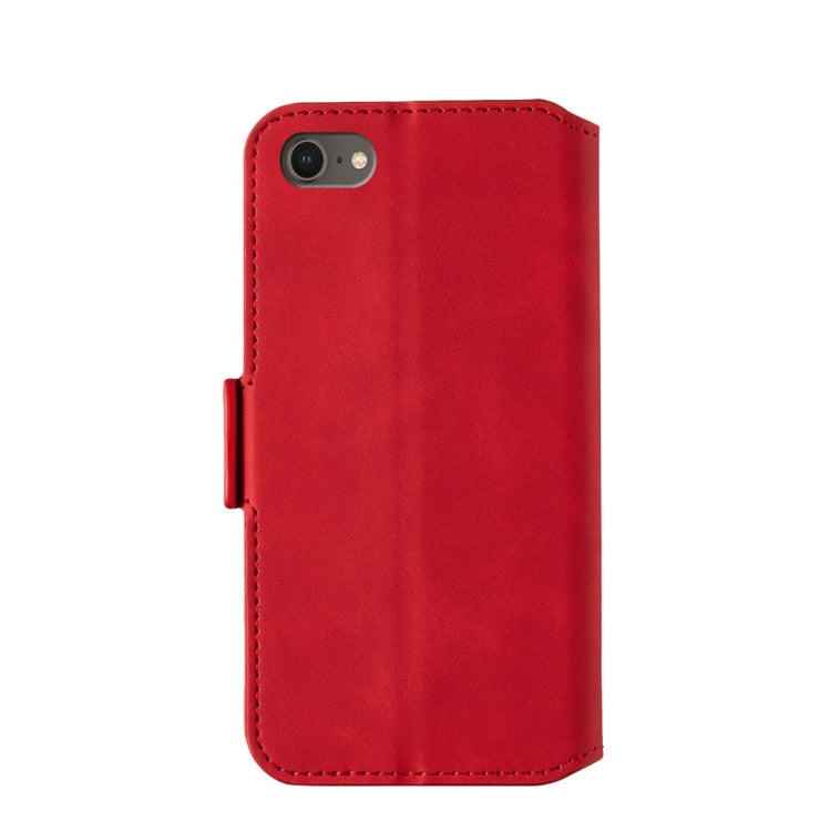 For iPhone SE 2020 & 8 & 7 Retro Frosted Oil Side Horizontal Flip Case with Holder & Card Slots
