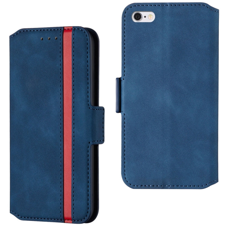 For iPhone 6 Plus & 6s Plus Retro Frosted Oil Side Horizontal Flip Case with Holder & Card Slots
