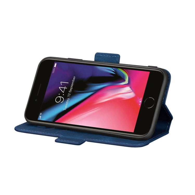 For iPhone 6 Plus & 6s Plus Retro Frosted Oil Side Horizontal Flip Case with Holder & Card Slots