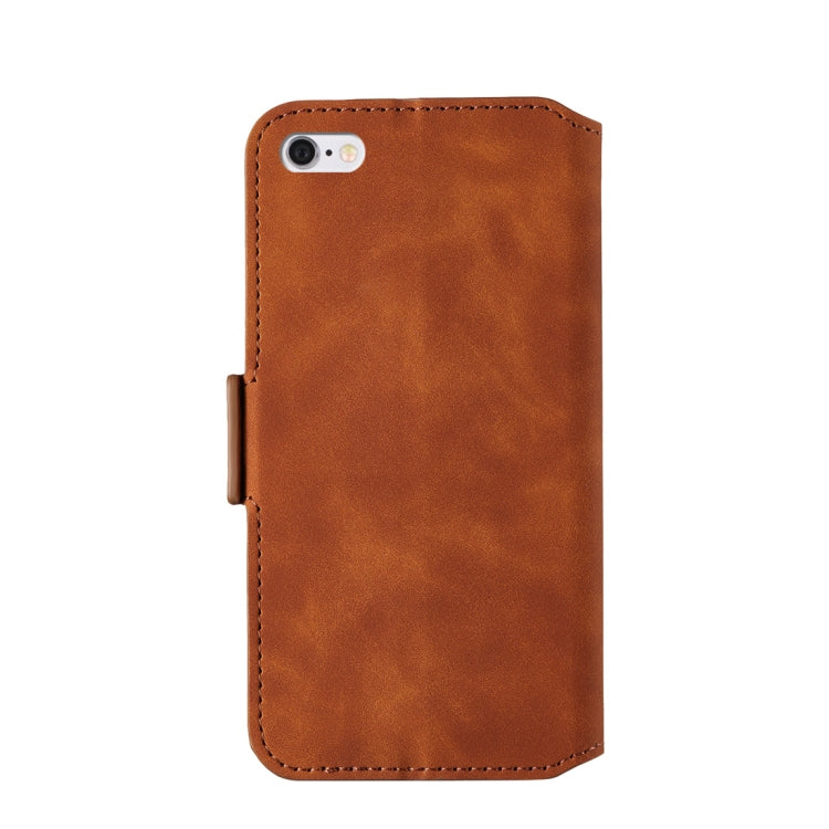For iPhone 6 & 6s Retro Frosted Oil Side Horizontal Flip Case with Holder & Card Slots
