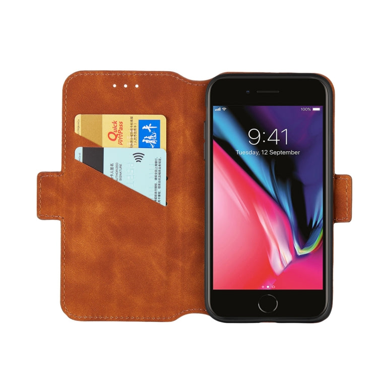 For iPhone 6 & 6s Retro Frosted Oil Side Horizontal Flip Case with Holder & Card Slots