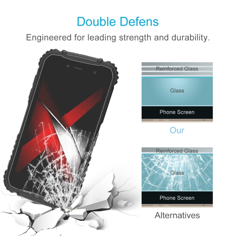 For Doogee S35 / S35 Pro 50 PCS 0.26mm 9H 2.5D Tempered Glass Film