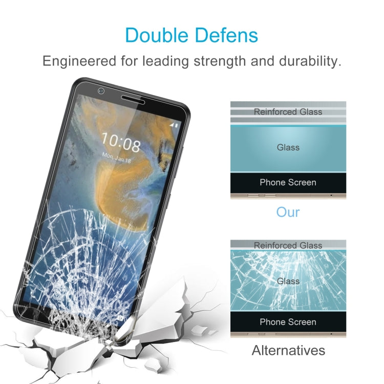 For ZTE Blade A31 10 PCS 0.26mm 9H 2.5D Tempered Glass Film