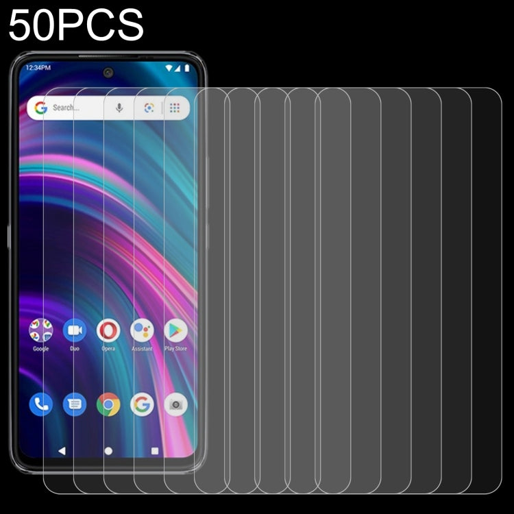 For BLU G91 Pro 50 PCS 0.26mm 9H 2.5D Tempered Glass Film