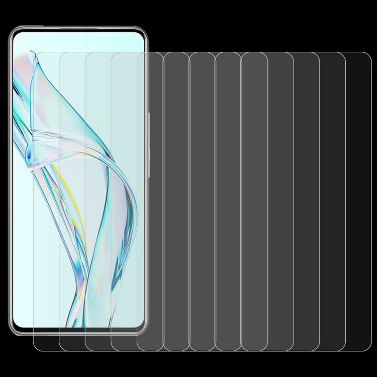 For ZTE Axon 30 5G 50 PCS 0.26mm 9H 2.5D Tempered Glass Film