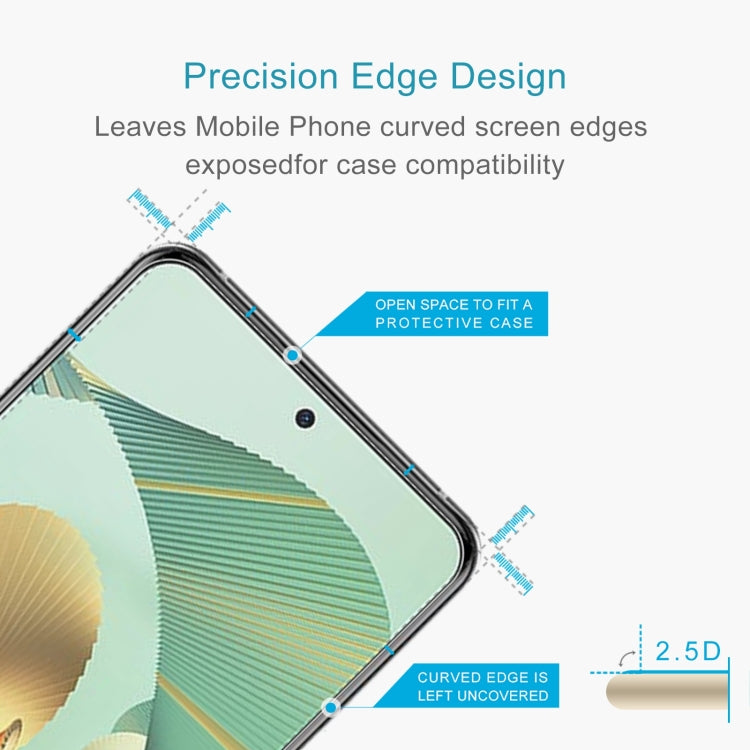 For ZTE Axon 30 Pro 5G 50 PCS 0.26mm 9H 2.5D Tempered Glass Film