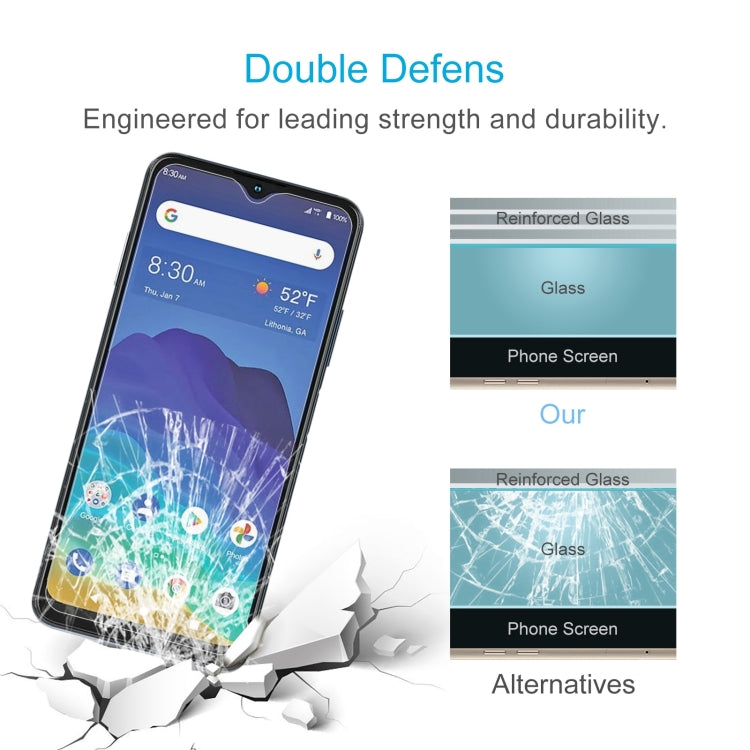For ZTE Blade 11 Prime 50 PCS 0.26mm 9H 2.5D Tempered Glass Film