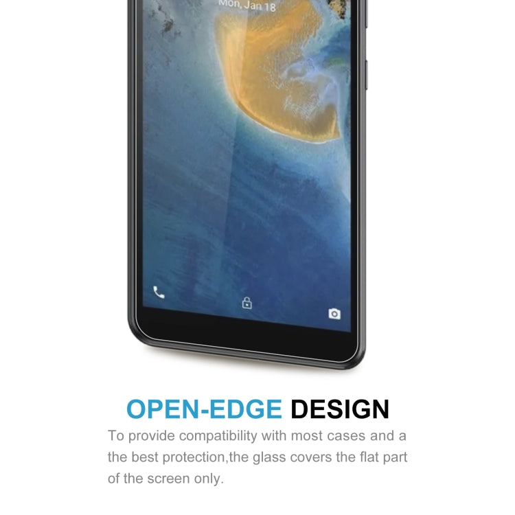 For ZTE Blade A31 50 PCS 0.26mm 9H 2.5D Tempered Glass Film