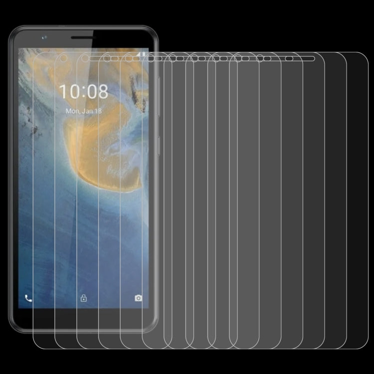 For ZTE Blade A31 50 PCS 0.26mm 9H 2.5D Tempered Glass Film