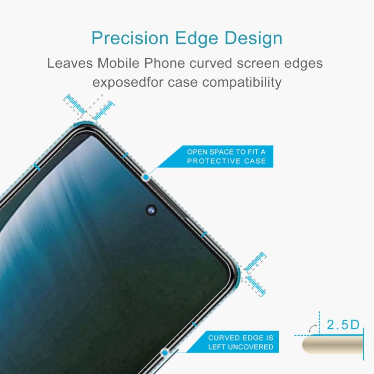 For ZTE Blade V30 50 PCS 0.26mm 9H 2.5D Tempered Glass Film