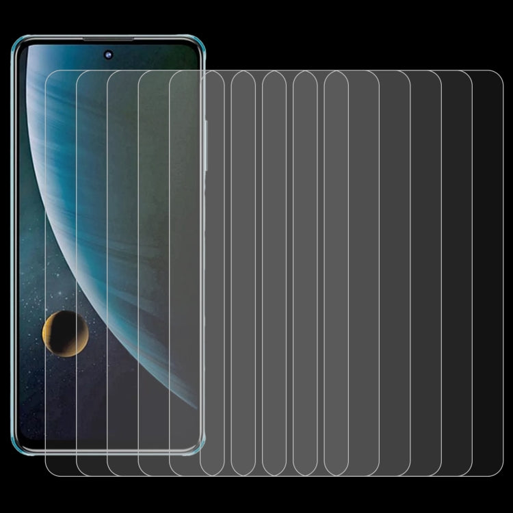 For ZTE Blade V30 50 PCS 0.26mm 9H 2.5D Tempered Glass Film