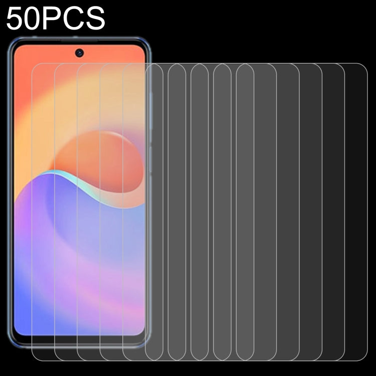 For ZTE S30 / S30 Pro / S30 SE 50 PCS 0.26mm 9H 2.5D Tempered Glass Film