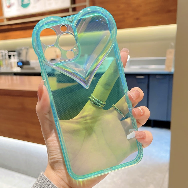 For iPhone 13 mini Love-heart Colorful TPU Phone Protective Case