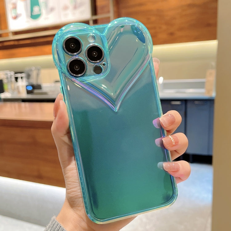 For iPhone 13 Pro Love-heart Colorful TPU Phone Protective Case