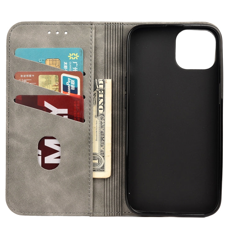 For iPhone 13 Pro Max Skin Feel Splicing Leather Phone Case