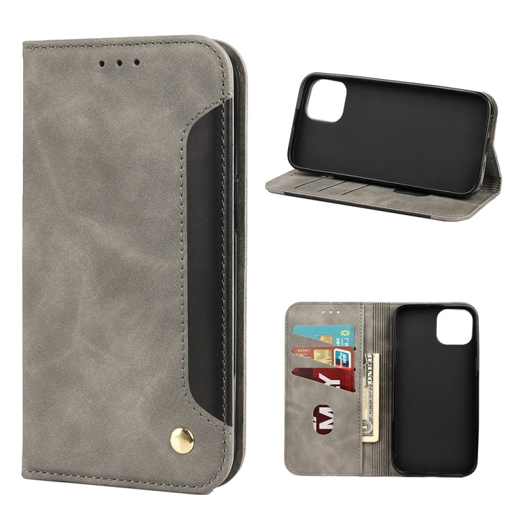 For iPhone 13 Pro Skin Feel Splicing Leather Phone Case