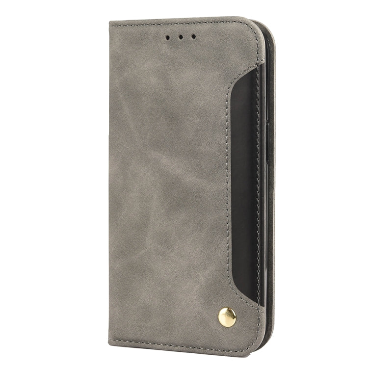 For iPhone 13 Pro Skin Feel Splicing Leather Phone Case