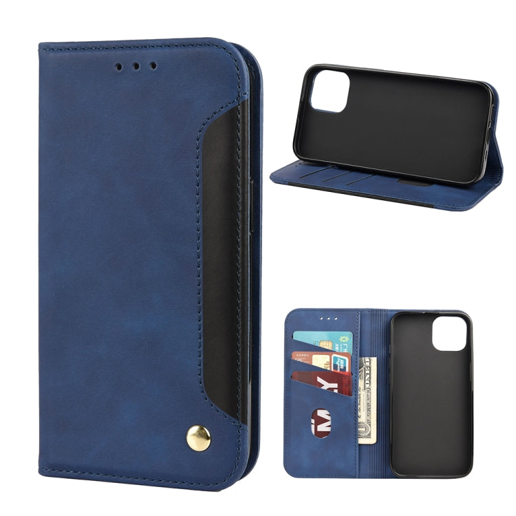 For iPhone 12 Pro Skin Feel Splicing Leather Phone Case