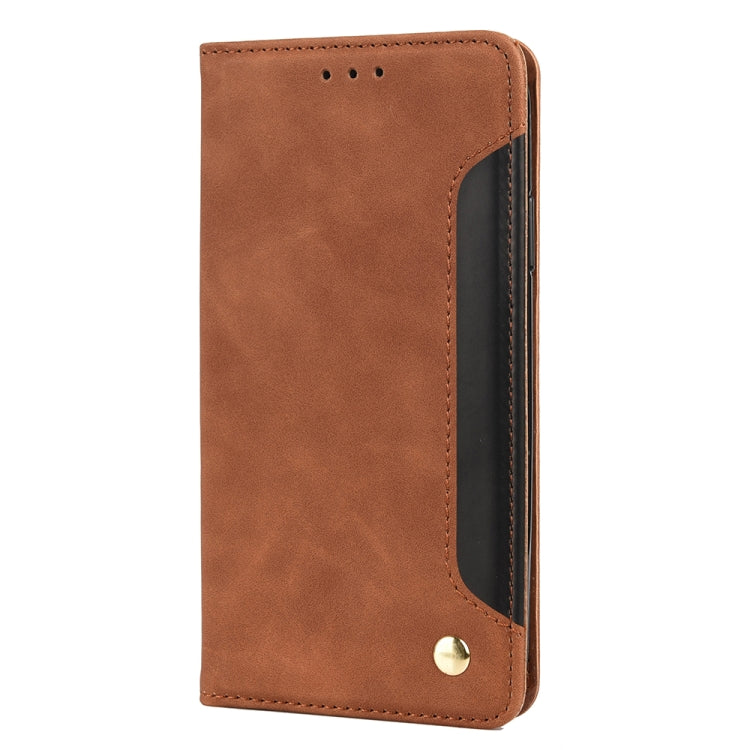For iPhone XR Skin Feel Splicing Leather Phone Case