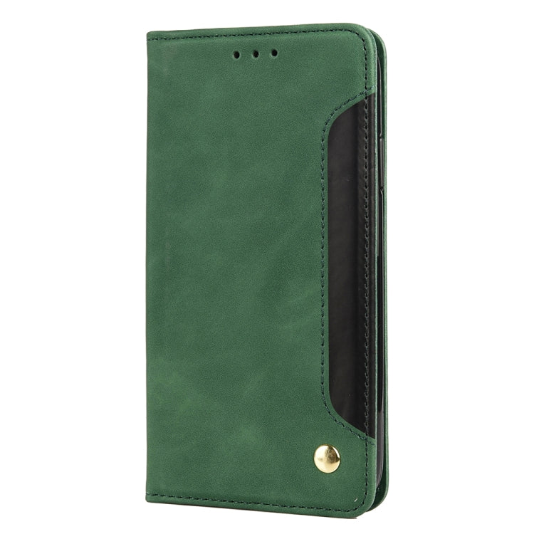 For iPhone XR Skin Feel Splicing Leather Phone Case