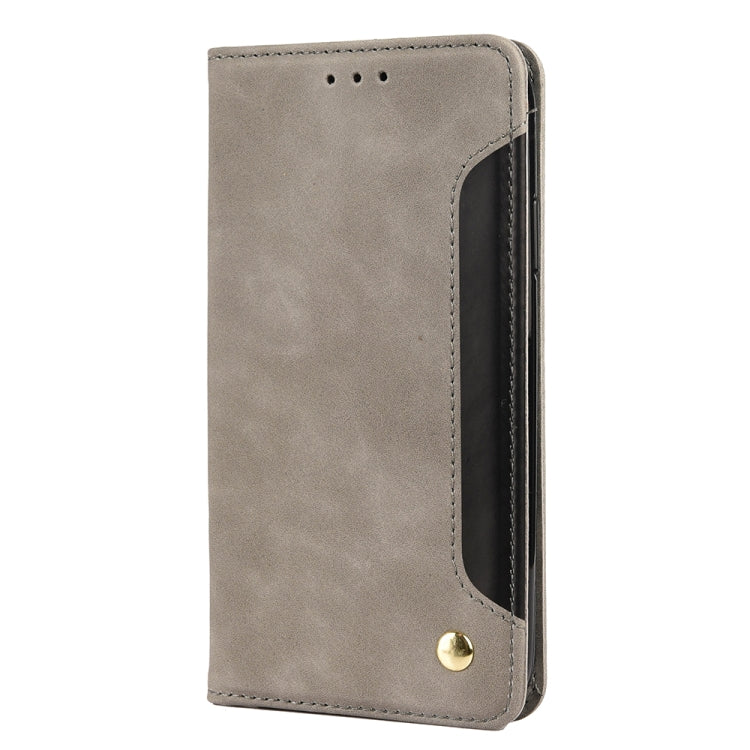 For iPhone XR Skin Feel Splicing Leather Phone Case