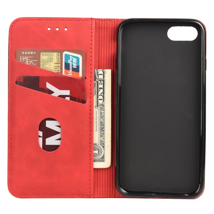 For iPhone SE 2022 / SE 2020 / 8 / 7 Skin Feel Splicing Leather Phone Case