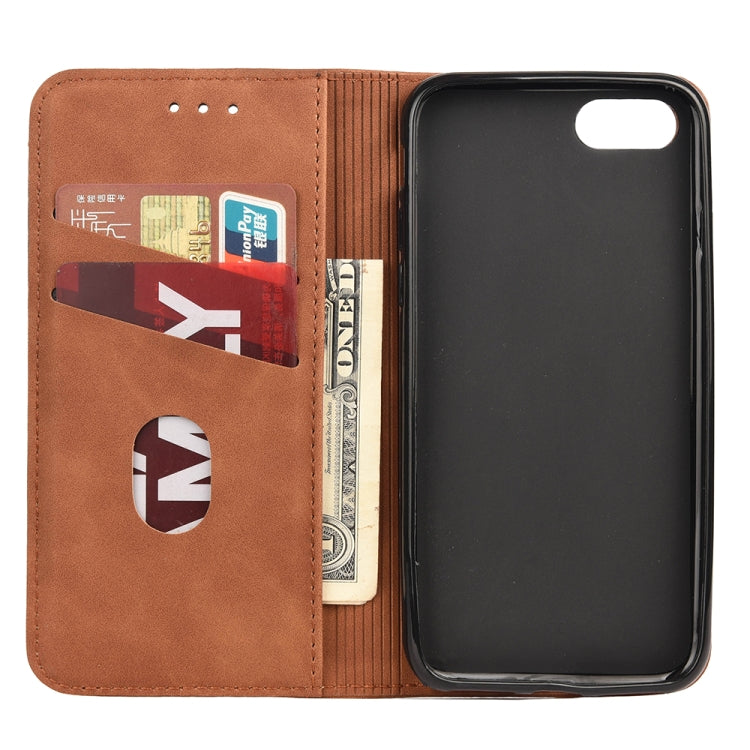 For iPhone SE 2022 / SE 2020 / 8 / 7 Skin Feel Splicing Leather Phone Case