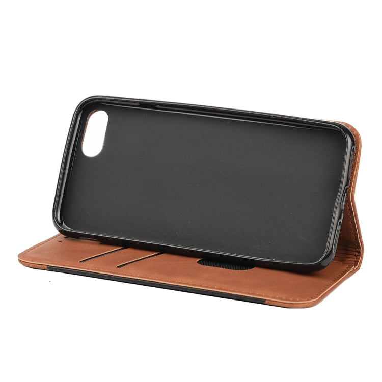 For iPhone SE 2022 / SE 2020 / 8 / 7 Skin Feel Splicing Leather Phone Case