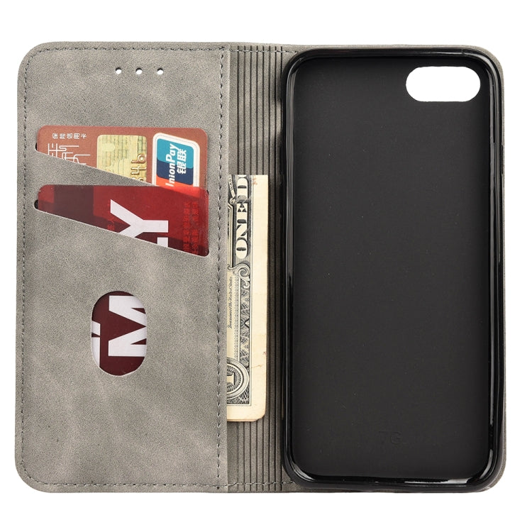 For iPhone SE 2022 / SE 2020 / 8 / 7 Skin Feel Splicing Leather Phone Case